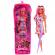 Papusa barbie fashionista cu par roz si picior protetic