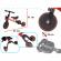 Tricicleta trike fix mini, 3in1 adaptabila, culoare rosie