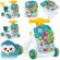 Antemergator 4 in 1 cu diverse activitati si sunete ricokids 781500 - albastru