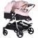 Carucior gemeni chipolino duo smart 3 in 1 pink marshmallow