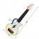 Jucarie din lemn - instrument ukulele (chitara) albastru