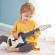 Jucarie din lemn - instrument ukulele (chitara) albastru