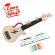 Jucarie din lemn - instrument ukulele (chitara) rosu
