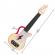 Jucarie din lemn - instrument ukulele (chitara) rosu