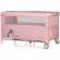 Patut pliabil chipolino relax pink marshmallow cu laterala culisanta