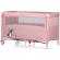 Patut pliabil chipolino relax pink marshmallow cu laterala culisanta
