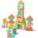 Set 100 cuburi din lemn umu toys
