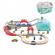 Set de joaca din lemn trenulet oras hape 48 piese