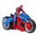 Set figurina si vehicul spiderman web blast cycle