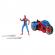 Set figurina si vehicul spiderman web blast cycle