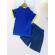 Costumas de vara pentru baietei cu tricou tip polo (marime disponibila: 12-18