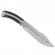 Cutit de vanatoare ideallstore®, comando friend, 33 cm, otel inoxidabil, argintiu, teaca piele inclusa