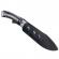 Cutit de vanatoare ideallstore®, comando friend, 33 cm, otel inoxidabil, argintiu, teaca piele inclusa