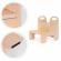 Turn de invatare din lemn, 31.5 x 36.5 x 39 cm, ecotoys esc-w-062