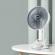 Ventilator portabil cu clips, usb, suport telefon, 1000mah, 3w