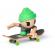 Tech dech sk8 crew pachet placa si figurina 9.6cm sapca verde