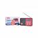 Radio compact model h330bt, cu display digital, usb, slot tf si difuzor stereo, 11 x 7 cm