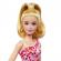 Papusa barbie fashionistas blonda cu parul prins in coada