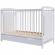 Patut copii din lemn hubners karly 120x60 alb cu sertar