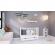 Patut copii din lemn hubners karly 120x60 alb cu sertar