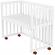 Patut copii din lemn co-sleeper hubners matei 94x46 cm alb