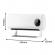 Aeroterma de perete cu ecran led, qn970, 2500w