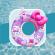 Colac gonflabil cu manere, design haios, 70 cm