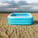 Piscina gonflabila 150 x 105 x 50 cm, vinil, albastra