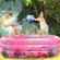 Piscina gonflabila dreptunghiulara, 3 inele, 130x92x50cm, roz