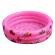 Piscina gonflabila rotunda, 3 inele, diametru 130cm, roz, desene