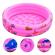 Piscina gonflabila rotunda, 3 inele, diametru 130cm, roz, desene