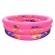 Piscina gonflabila rotunda, 3 inele, diametru 130cm, roz, desene