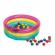 Piscina rotunda gonflabila, multicolora, 86x25cm, vinil, 3 inele