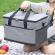 Geanta termoizolanta pentru picnic sau plaja, capacitate 16l, culoare gri