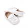 Pantofiori albi tip mocasini cu ciucurasi (marime disponibila: 9-12 luni
