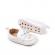 Pantofiori albi tip mocasini cu ciucurasi (marime disponibila: 9-12 luni