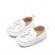 Pantofiori albi tip mocasini cu ciucurasi (marime disponibila: 9-12 luni
