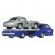 Hot wheels transportator  mercedes-benz 55 blaues wunder cu masinuta mercedes-benz 300 sl scara 1:64