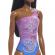 Papusa barbie bruneta cu costum de baie in doua culori