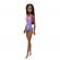 Papusa barbie bruneta cu costum de baie in doua culori