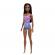 Papusa barbie bruneta cu costum de baie in doua culori