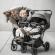 Babygo - carucior pliabil pentru gemeni gotwice, green