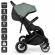 Babygo - carucior pliabil pentru gemeni gotwice, green