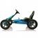 Kart cu pedale si roti gonflabile karera albastru kidscare
