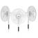 Ventilator cu picior eta breezo 460790000, design de lux, 60 w, 45 cm, 4