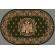 Covor model bisericesc 15077 310, oval, verde