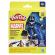 Set creativ play-doh marvel cu figurina flexibila si accesorii black panther10 cm