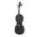 Vioara clasica din lemn, ideallstore, marime 4/4, toc inclus