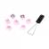 Hp hyperx keycaps full key set pink