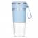 Mini blender portabil, incarcare usb, 4 lame din inox, pentru sucuri de fructe, din abs, capacitate 450 ml, 9 x9x19 cm